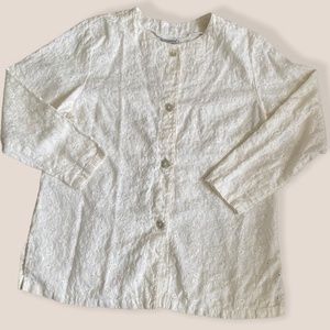 Vintage Relle Eyelet Tunic Button Down